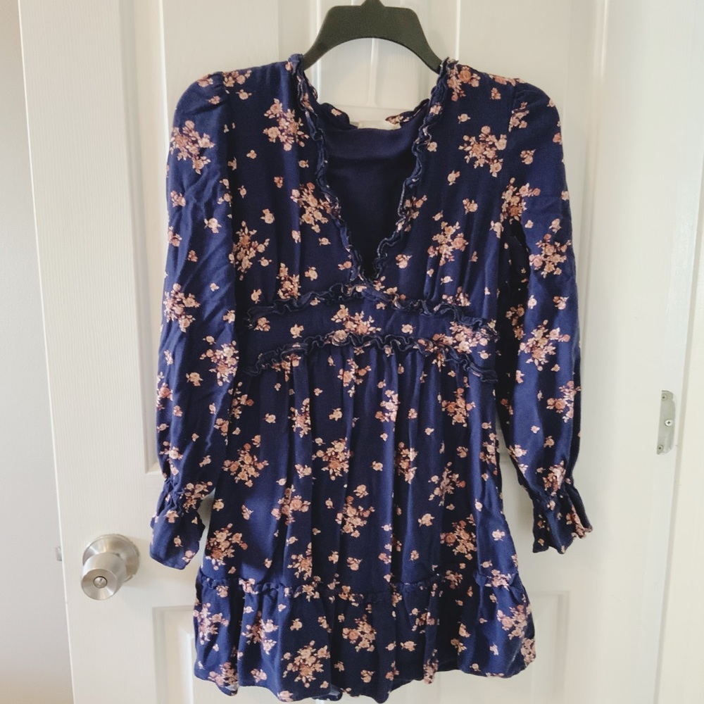 Altar'd State Navy Floral Dress